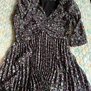 Zara Black Floral Dress